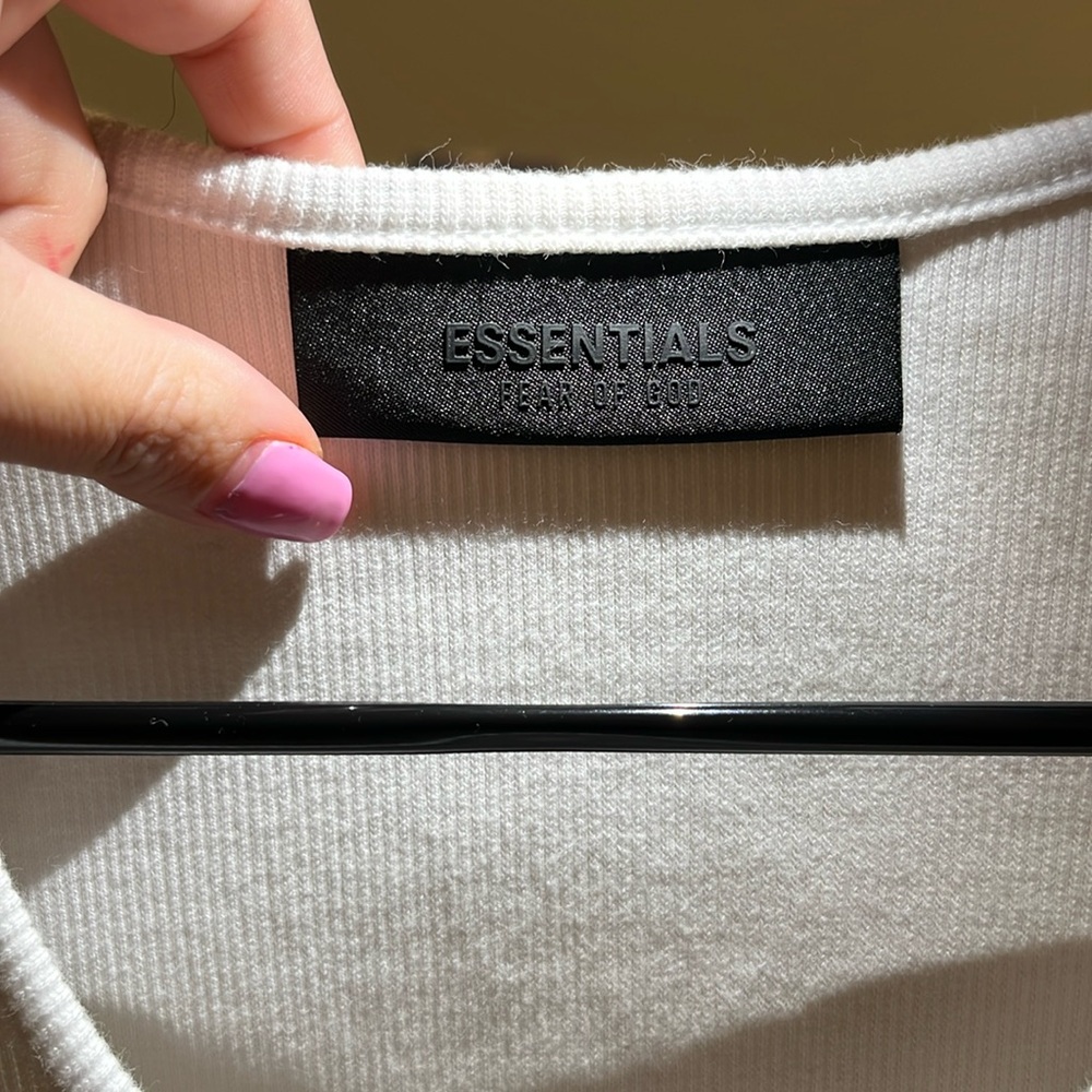 Essentials White Tank Top - Picture 3 of 5